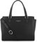 LANCASTER | Smooth - Sac à Main Refente de Cuir de Vachette Lisse Noir