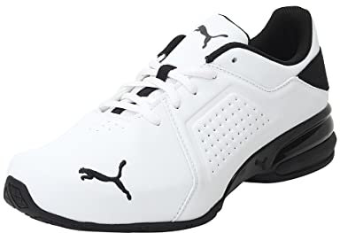 PUMA Herren Viz Runner Sneaker, White Black, 48.5 EU