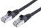 PremiumCord Netzwerkkabel, Ethernet, LAN & Patch Kabel CAT6a, 10Gbit/s, S/FTP PIMF Schirmung, AWG 26/7, 100% Cu, schnell flexibel und robust RJ45 kabel, schwarz, 1m
