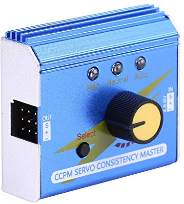 Dilwe RC Motor Servo Tester, CCPM Servo Consistency Master Motor Tester ESC Checker for RC Plane Car Boat Model Part Accessory