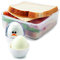 Joie Eggy Storage Transport Pods – 2-Piece Hard-Boiled Egg Holder for Lunches & Travel, BPA-Free & Reusable, White