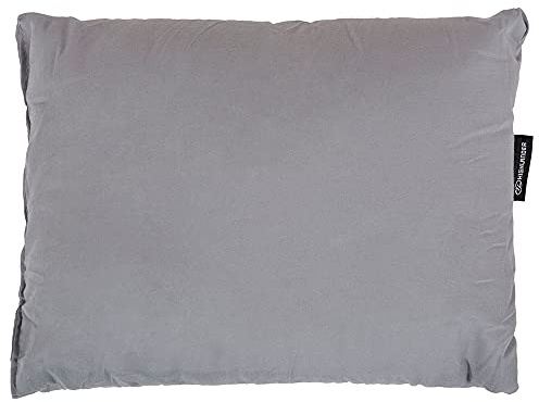 Highlander Travel/Camping Polycotton Pillow with Stuff Sac - Grey