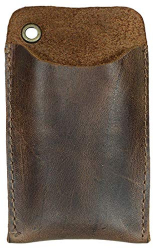 Hide & Drink, Leather EDC Pocket Slip, Swiss Army Knife Sleeve & Pen Holder for Everyday Use, Camping Accessories, Handmade Includes 101 Year Warranty :: Bourbon Brown