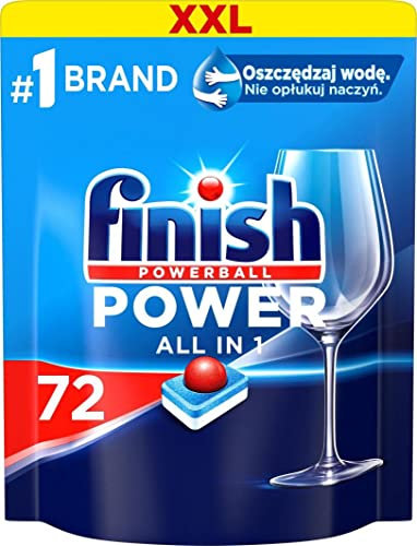 Finish All in 1 Max Pastiglie Lavastoviglie, 72 Capsule Lavastoviglie, Pastiglie per Lavastoviglie, Pulizia Efficace ad Ogni Lavaggio