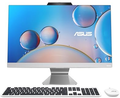 ASUS M3402WFAK-DRWPC022W 23.8 Pouces FHD (1920 x 1080) 16:9 All in One (AMD Ryzen 5 7520U Processeur 4.3 GHz, 16GB LPDDR5, 1TB M.2 NVMe SSD, AMD Radeon Graphics, Windows 11 Home) - Clavier AZERTY