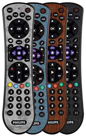 Philips Universal Remote Control, Samsung TV Remote, Universal TV Remote Replacement, Samsung Remote Control Universal for Smart TV, Vizio TV, LG TV, Sony TV, Apple TV, 4 Device, Marble, SRP4320M/27