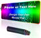 Naispanda Personalisiertes RGB-Gaming-Mauspad, personalisiertes LED-Mauspad mit Fototext, wasserdichte Oberfläche und rutschfeste Gummibasis mit 12 Beleuchtungsmodi für PC, Computer, RGB-Tastatur