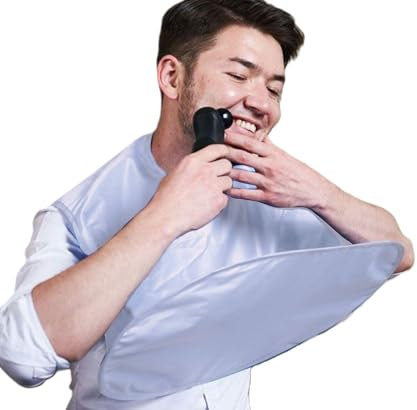 Namvo Bartschürze Cape Catcher, Bartlätzchen Haare Nylon Bart Trimmen Rasierschürze für Männer