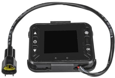 TOTMOX 12V LCD Display Schalter für Auto Luft Diesel Standheizung, Universal Bus Spur LKW Luft Diesel Heizungsregler, Schwarz