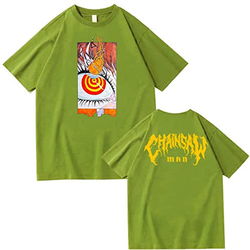 XSLGOGO Anime Chainsaw Man T-Shirts Makima T-Shirts Japanese Hot Manga Chainsaw Man Makima T-Shirts Makima Cosplay Costume Tee for Fans