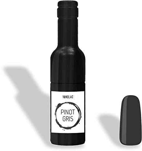 VINOLAC Pinot Gris veganer Nagellack in Wein-Flasche - Farblack für Maniküre, Nageldesign & Beauty Geschenk für Frauen - Made in Germany (15 Free Nail Polish, vegan, farbintensiv)