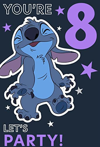Cards Hallmark Disney Lilo & Stitch 8th Birthday You're 8 Let's Party!