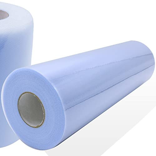Leeyunbee Tüll Stoff Rolle 30 cm x 91 m, Tüll Rollspule Tüllstoff Hellblau | Tüllband, für DIY Basteln, Geschenk Bogen, Tutu Rock, Hochzeit Weihnachten Geburtstag Party Dekoration, Tischdeko