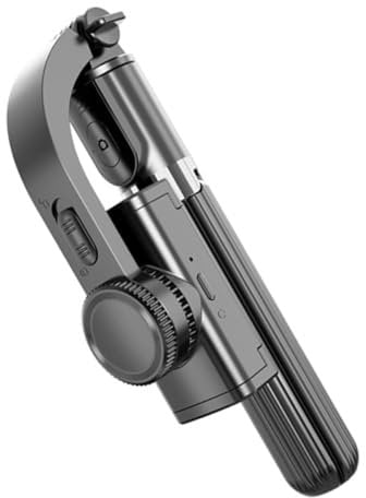 Handy Gimbal Stabilisator Schwarz aus Abs mit 450mah Akku