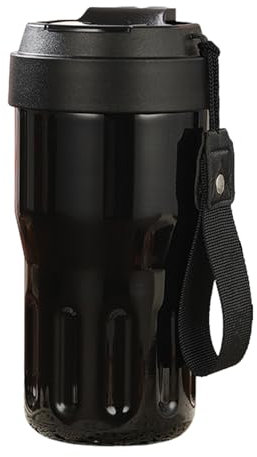 inoto Botella de agua térmica con pantalla de temperatura, vaso de café aislado de acero inoxidable de 500 ml, a prueba de fugas, pantalla digital de temperatura, termo de café para bebidas en