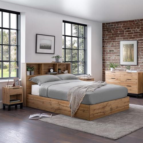 Julian Bowen Bali Ottoman Storage 135cm Double Bed - Light Oak