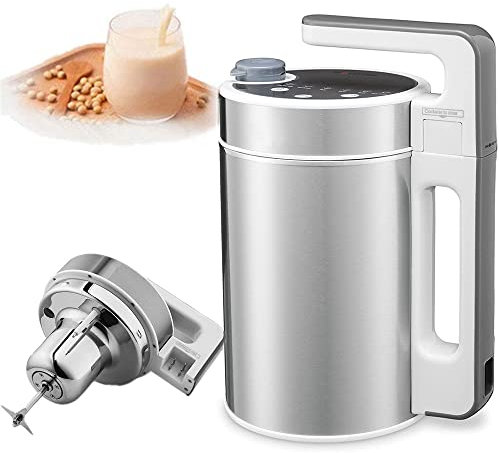 Generisch Automatischer Heißsojamilchbereiter – 1,5 Liter Mandel, Reis, Quinoa-Milch, Suppe, Brei, Kaltsaftbereiter – Edelstahl, Isolierung, Filtersieb