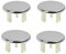 Couvercle de Trop-Plein pour Lavabo,4 Pcs Trop Pleins pour Robinets,Bouchon Trop Plein Lavabo,Cache Trou Evier pour Lavabo,Salle de Bain,Cuisine