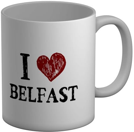 Shopagift I Love Belfast Mug Northern Ireland White 11oz Large Ceramic Cup
