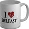 Shopagift I Love Belfast Mug Northern Ireland White 11oz Large Ceramic Cup