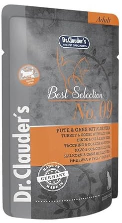 Dr. Clauder's Best Selection Adult No. 9 Pute & Gans mit Aloe Vera Pouch | 16 x 85 g