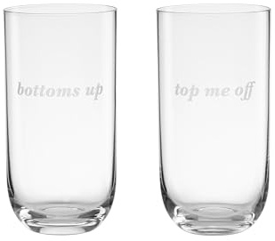 kate spade new york Bottoms Up & Top Me Off, Hiball Glasses, Set of 2