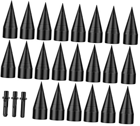 KONTONTY 42mm Holzspalter Bohrer Set Für Hand Und Elektroschrauber Hochwertiger Kindling Bit Mit 3 Verschiedenen Schaftvarianten Sechskant Ideal Für Feuerholz Und