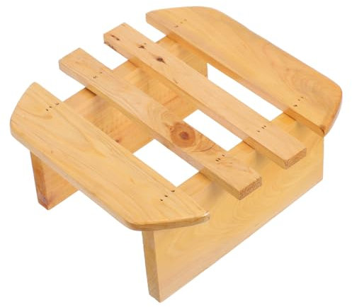 Zerodeko Tritthocker Aus Für Kinderbadezimmer Fußhocker Für Dampfbäder Kleiner Hocker Aus Naturholz Für Fußpflege