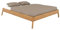 Lomadox Doppelbett Bettgestell Massivholzbett 140x200cm, Wildeiche massiv geölt, Massivholz/Echtholz
