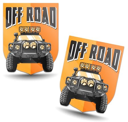 SkinoEu Lot de 2 autocollants pour voiture - Motif rose des vents - Pour campeur, camping-car, caravane, véhicules - Carrosserie - Offroad - 4 x 4 - En vinyle - B 24
