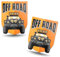 SkinoEu Lot de 2 autocollants pour voiture - Motif rose des vents - Pour campeur, camping-car, caravane, véhicules - Carrosserie - Offroad - 4 x 4 - En vinyle - B 24