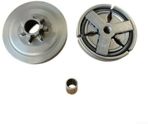 Gdfnmogo Kit de tambor de embrague de piñón, para motosierra china 4500 5200 5800 45CC 52CC 58CC, con embrague, tambor de embrague de piñón, rodamiento de aguja de piñón
