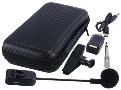 Alide Microphone sans fil pour saxophone, microphone sans fil UHF pour instruments de musique, récepteur et émetteur pour saxophone/trompette/trombone