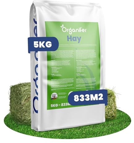 Grassamen Für Heu - 5kg = 833m2 | Premium-Mischung Für Heu Und Silage - Hochwertige Nährstoffe Mit Schnellem Und Nachhaltigem Wachstum - Organifer