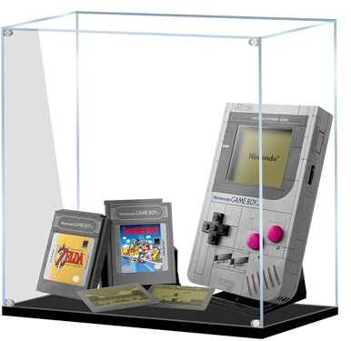 Acryl-Vitrine für Lego 72046 Game Boy Game-Konsole Bausatz, Staubdichte Transparente Box - Nur Vitrine, Vitrinenbox Kompatibel mit Lego 72046 (2MM)