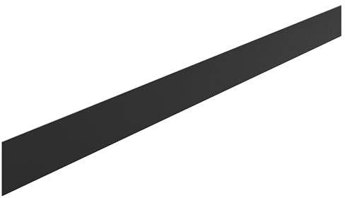 NRG Shower Tray Riser Kit, Feet Legs Panel Riser Pack for Square/Rectangle Trays, Include 1 x 1800x120mm Black Straight Panel