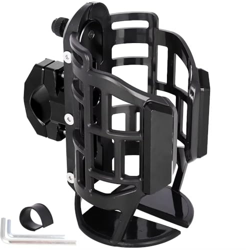 Woniyal Porte-gobelet Moto pour Honda Africa Twin CRF1000L 1100L, Réglable Porte-Bouteille Guidon Pare-Carters Support Eau Pivotant Fixation,A