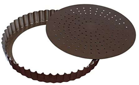 Gobel Moule à tarte 28 cm fond mobile perforé anti adhérent 226419