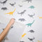 STENCILIT Dinosaurier Wandschablone Groß Kinderzimmer- Wanddekoration Wohnzimmer - Schablone Möbel - Stencil Schablonen Wand - Wand Deko
