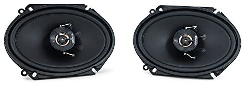 Kenwood KFC-C6866R Road Series 6 x 8 2-Way Car Speakers with Cloth Cones (Pair) - Black