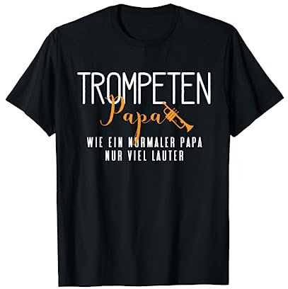 Cooler Trompeten Papa Lustiges Trompete T-Shirt