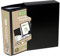 eco-eco 065 A5 50% Recycelt 100 Taschen-Schwarz-Farbe Päsentationsdisplay Buch und Display-Box