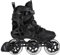 Powerslide Inline Skate Phuzion Argon Black 100 - Fitnessskate für Damen und Herren - Inliner Triskate schwarz Gr. 40-47 100 mm Rollen Gr. 45