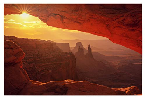 artboxONE Poster 30x20 cm Natur Natur Canyonlands Farbspiel - Bild usa aussichtspunkt Berge