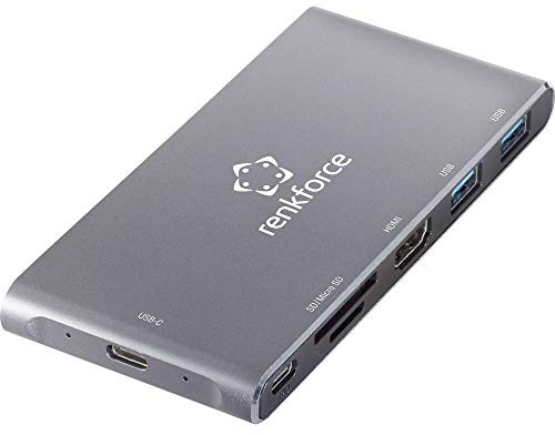 Renkforce RF-4599772 USB-C® Dockingstation Passend für Marke Dockingstations: Universal M.2 SSD Steckplatz, integrierte
