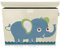 LIFENEY Aufbewahrungsbox Kinder groß 51 x 36 x 36 I Spielzeugkiste I Kiste mit Deckel für Kinderzimmer I Aufbewahrungsboxen mit Deckel I Spielzeugaufbewahrung (Elefant)
