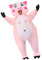 FXICH Aufblasbares Schweinekostüm für Erwachsene,Halloween Aufblasbares Schwein Csotume Rosa Schweinekostüm für Erwachsene,Aufblasbares Schweinekostüm,Aufblasbare Kostüme für Halloween & Party&Show