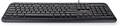 NEDIS KBMU200BKUS Wired Keyboard | USB | Powered by USB | Multimedia | QWERTY | US Layout | Yes
