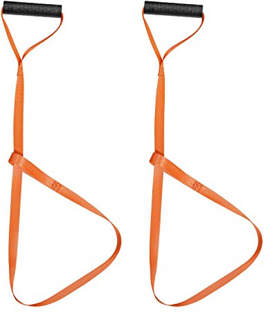 KINBOM 2 Stück Deer Drag, Orange Seil Jagd REH-Zuggeschirr mit Selbstsichernder Schlaufe und Einfach zu Greifendem Griff REH-Zugseil Jagdzubehör für Männer Jagd