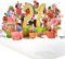 GREETING ART 21 Geburtstagskarte, Blume Pop Up Karte zum 21 Jahrestag, 3D Pop Up Karte 21 Geburtstag, Pop Up Karte Geburtstag 21,Happy Birthday Karte für für Tochter, Sohn